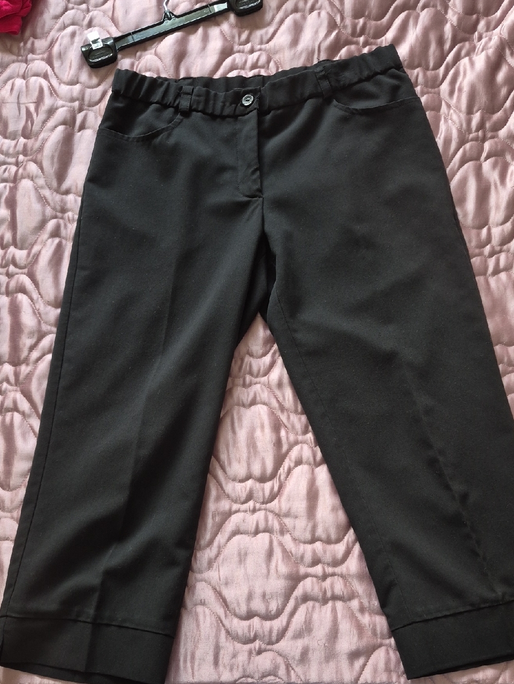 Black Cropped Dress Pants